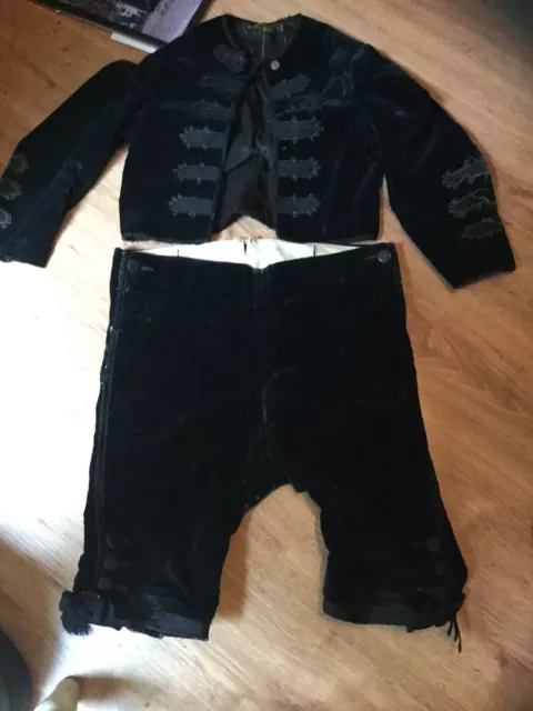 Best & Co Black Velvet Jacket & Pants Kids