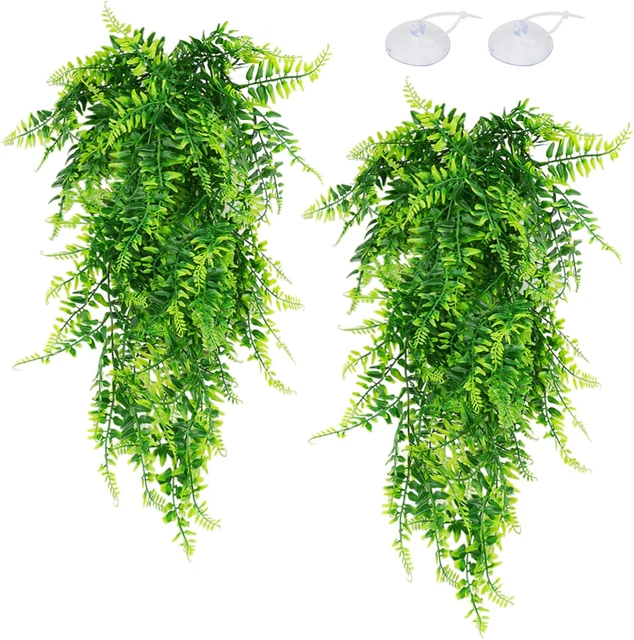 PIANTE RETTILIANE 24 pollici per acquario foglie appese rattan