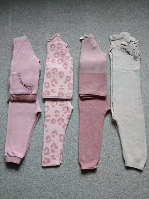 Girls 12-18 Months H&M Bundle Pink Knitted Tracksuits