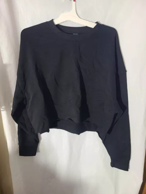 Women's Cropped Black Sweatshirt By Wild Fable Size XL