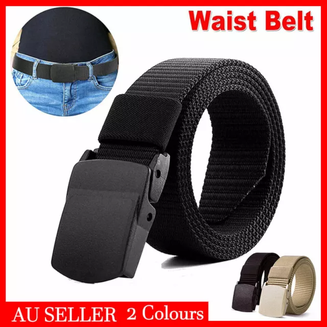 Outdoor Nylon Belt Women Men's Sport Military Tactical Waistband Canvas Web Belt