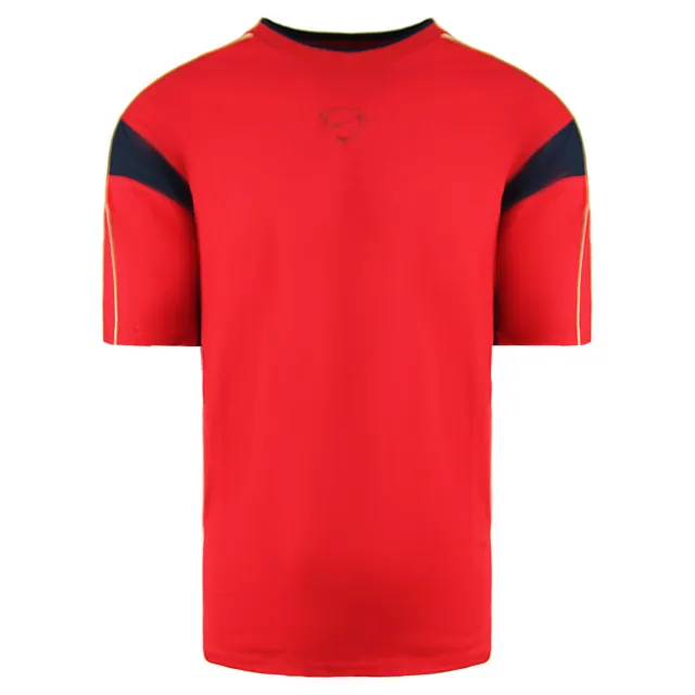 Nike Team Short Sleeve Top Crew Neck Red Mens Football T-Shirt 168840 655