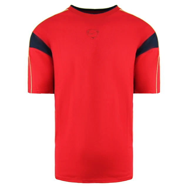 Nike Team Short Sleeve Top Crew Neck Red Mens Football T-Shirt 168840 655