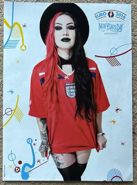 ASH COSTELLO / NEW YEARS DAY ~ 2016 full page UK magazine poster