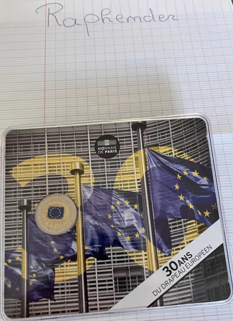 2 euro BU France 2015 - 30 ans du drapeau europeen coincard couleur