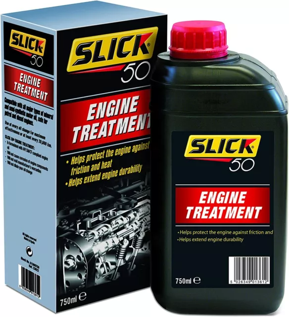 Slick-50 Treatment Engine Against Semi-synthetic Motor Oils Both Petrol Metal 3