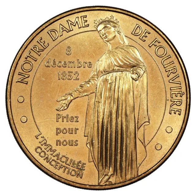 France médaille touristique Notre Dame de Fourvière 2014 - Monnaie de Paris MDP