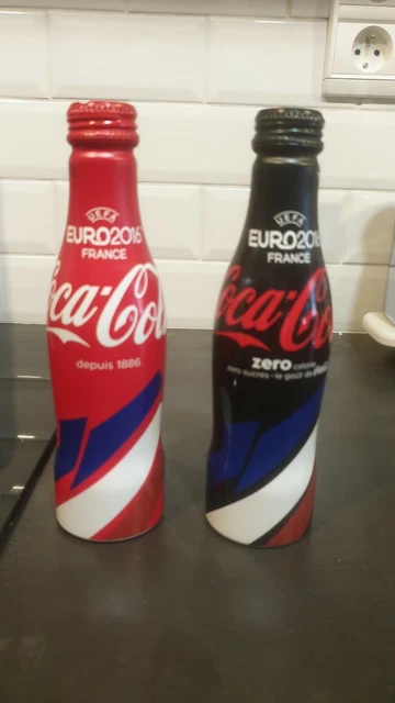Lot De 4 Bouteilles Coca-Cola Aluminium Coupe Du Monde FIFA Brésil 2014 - Fabriqué En Argentine - Pleines