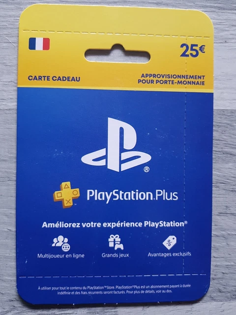 CARTE PLAYSTATION NETWORK 25 € EUR 22,00 PicClick FR