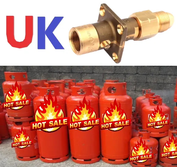 Fill UK Gas Propano Bottiglia LPG Filler Con Valvola di Non Ritorno Pol Sicuro