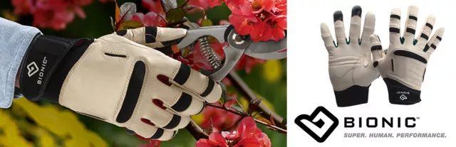 Bionic ReliefGrip Gardening - Mens - Full Leather - Improve Grip & Dexterity 2