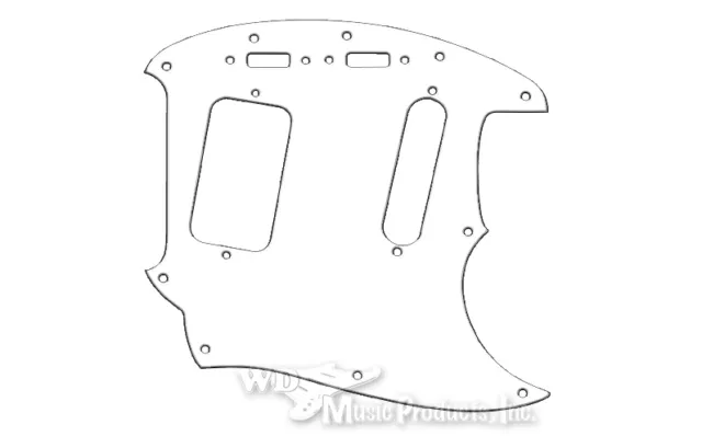 KURT COBAIN JAGSTANG® 3PLY WHITE PG f. FENDER® WBW PICKGUARD US HANDMADE QUALITY