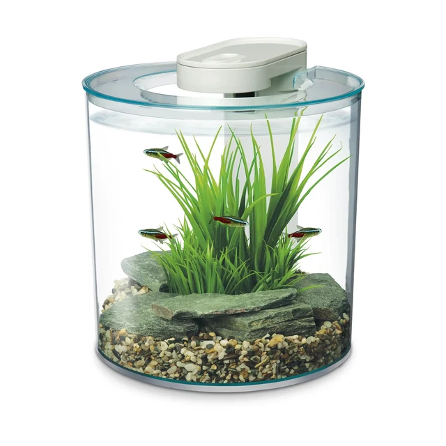 Marina 360 acuario 10L con luces LED a control remoto