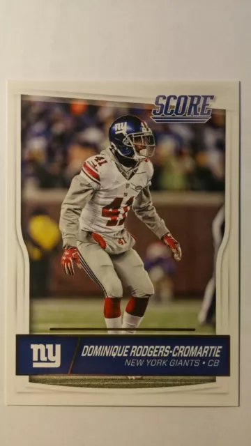 NFL Trading Card Dominique Rodgers-Cromartie New York Giants Score 2016 Panini