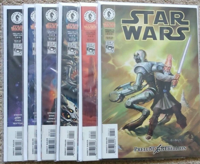 Dark Horse Star Wars Prelude to Rebellion 1 - 6 Complete Set
