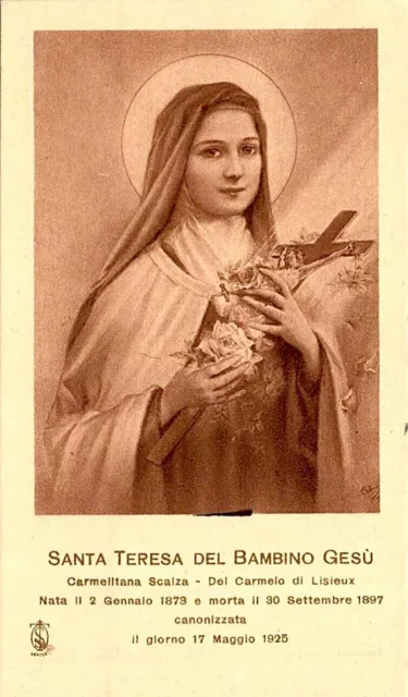 Santino - Santa Teresa del Bambino Gesù