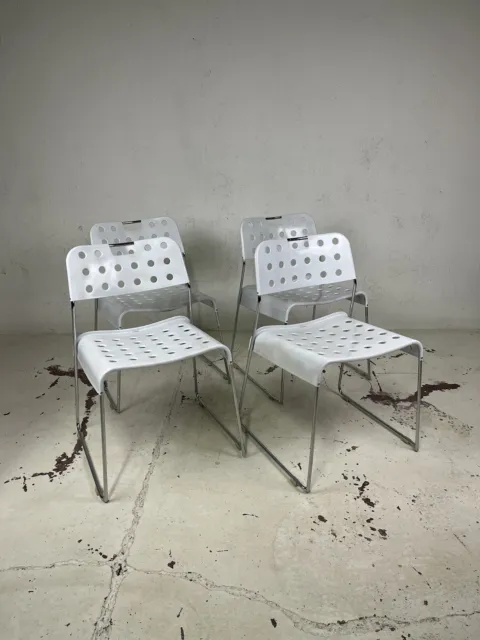 Set 4 sedie Omstak di Rodney Kinsman Bieffeplast anni 70’ vintage design
