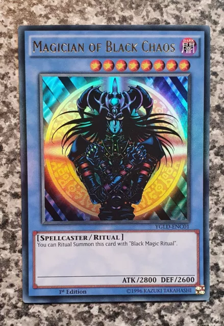 Yugioh Magician of Black Chaos YGLD-ENC01 Ultra Rare 1st Edition NM