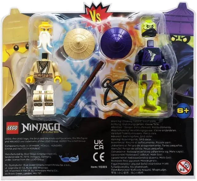 Ninjago LEGO Bulle Paquet 112323 Sensai Wu Contre Fantôme Archer Figurine Rare