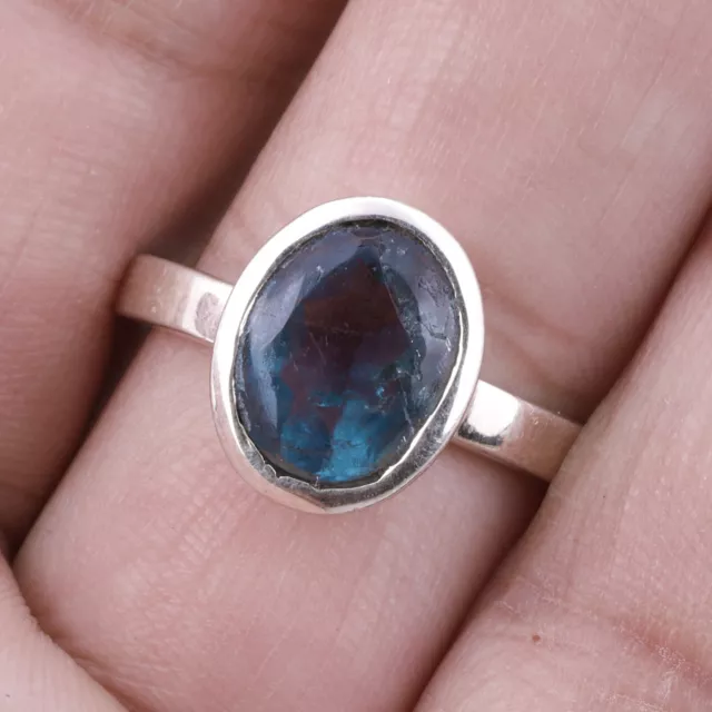 Fluorite Ring Handmade 925 Sterling Silver Gemstone Ring Statement Ring