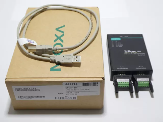 MOXA UPort 1250, RS232/422/485 USB su seriale