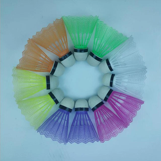 12 Pieces Badminton Balls Colorful Portable Shuttlecocks Supplies High Quali' F3