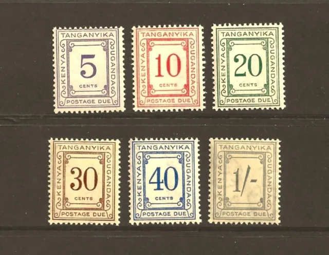 Kenya, Uganda, Tanganyika 1935 Postage Due full set mint never hinged