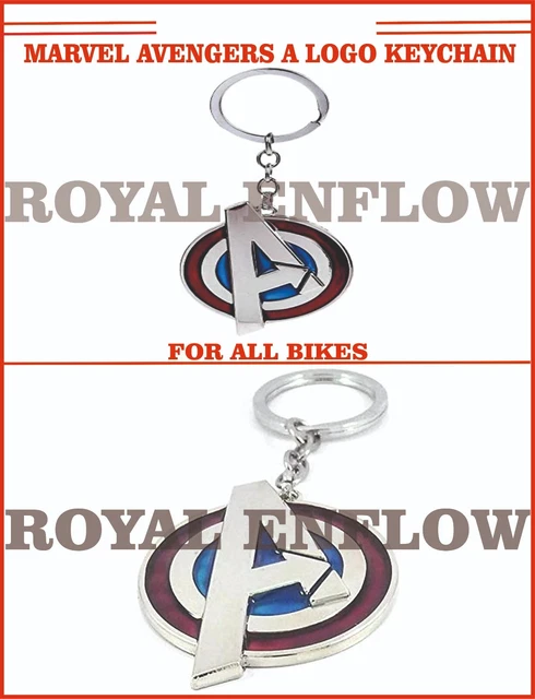 Marvel Avengers A Logo Keychain for All Bikes - Express Shipping