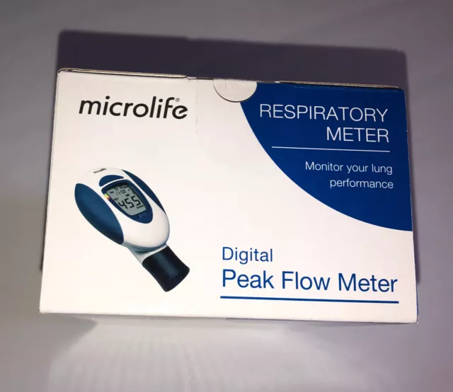 Microlife Peak Flow Respiratory Meter/Respiratory Meter NIB