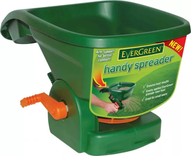 EverGreen Hand Held Lawn Seed Easy Handy Spreader Applicator Small Garden Care
