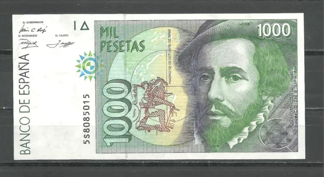 SPAIN 1,000 Pesetas, 1992 circulated (vf)