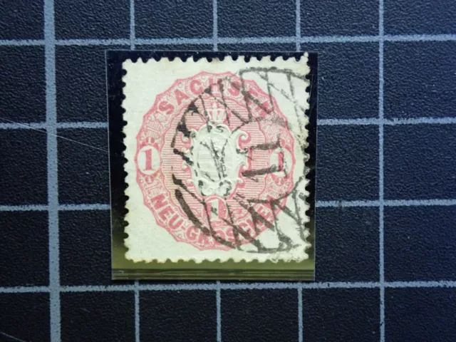 Sachsen, 1863 Wappen. Mi-Nr: 16, Gestempelt