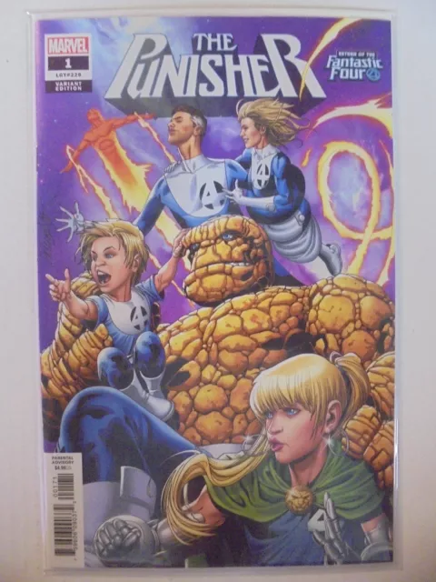 The Punisher #1 Return of the Fantastic Four Variant Vol 12 2018 Marvel VF/NM...