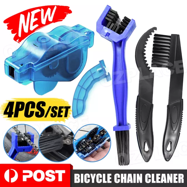 New Bicycle Chain Cleaner Bike Wash Tool Cycling Scrubber Cleaning Brushes Wheel