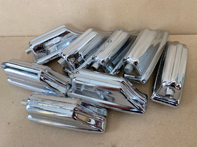 ROGERS Lot of 8x Bass Drum LUG CASING Parts 60s 70s Vtg Cleveland Fullerton Era