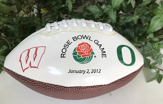 2012 Rose Bowl Mini Football Oregon Ducks Vs Wisconsin Badgers Bowl Tour WOW!