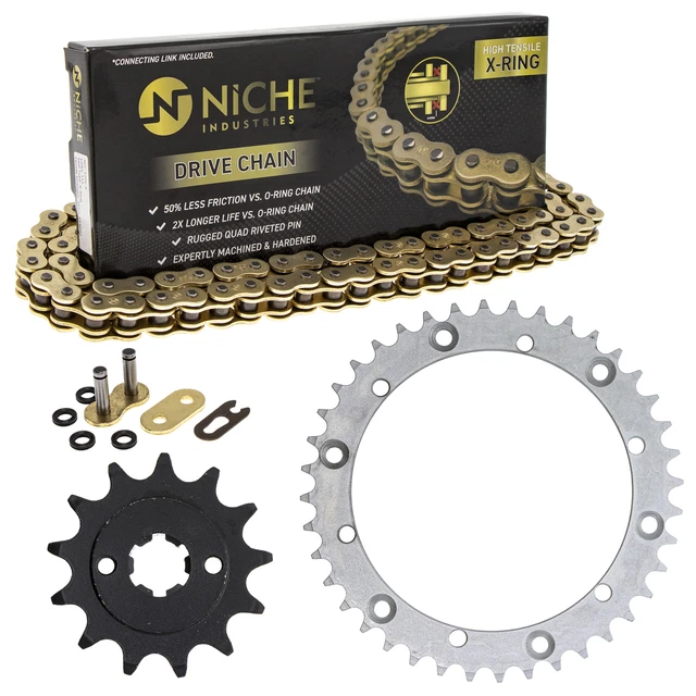 Sprocket Chain Set for Yamaha Blaster 200 13/40 Tooth 520 X-Ring Front Rear Kit