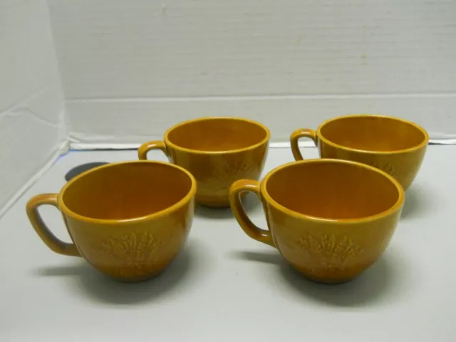 Franciscan Wheat Harvest Golden Brown Tea Coffee Cups x4 Replacements Extras