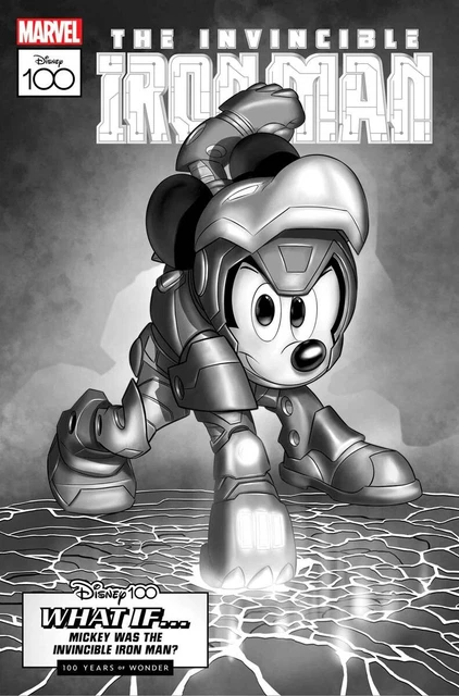 Amazing Spider-Man #27 Sciarrone Disney100 B&W Variant Marvel Comics 2023