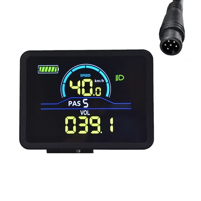 Écran LCD Testeur Pour Vélo électrique EN06 - Compatible 24V/36V/48V, étanche, Avec USB, Pour Guidon 22.2 Mm - 5
