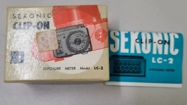 Medidor de exposición vintage Sekonic LC-2 CAJA E INSTRUCCIONES solamente