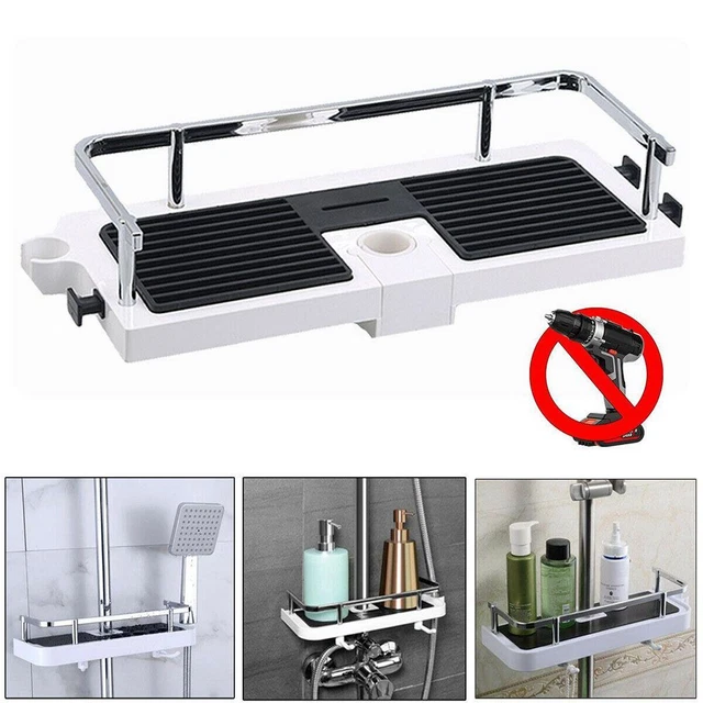 Estante de baño barra elevadora soporte baño estantería ducha cesta