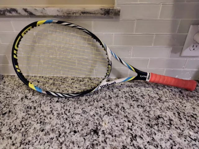 Wilson BLX Juice 100L 16x18 Amplifeel 360 Tennis Racquet 4 1/2 GRIP "VERY GOOD"