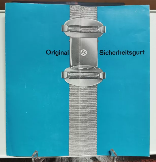 Prospekt Original VW Sicherheitsgurt, ca. 1962