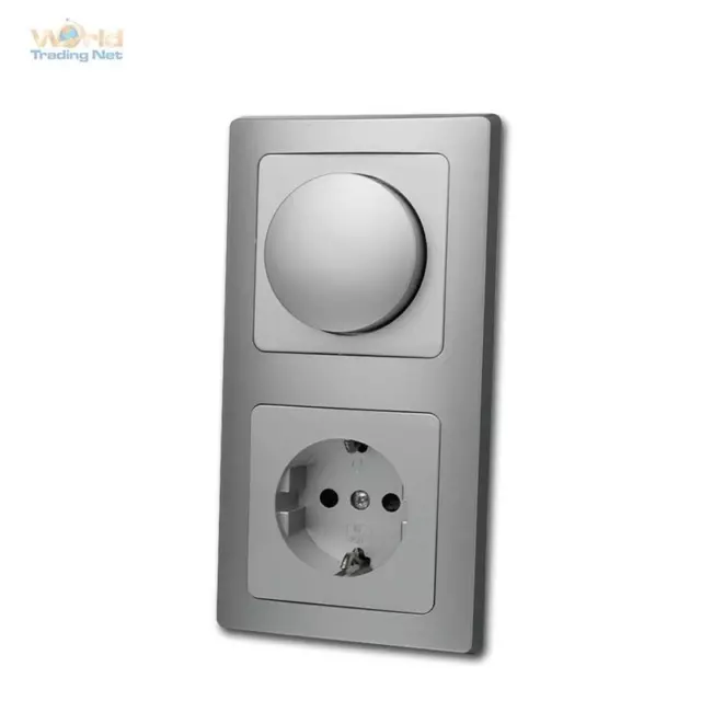 Delphi Variateur Avec Prise de Protection Argent, 230V Haut Cadre, Combinaison