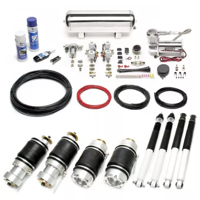 Ta technix Air Châssis + Compresseur Kit Argent pour Mercedes Benz C- De Classe
