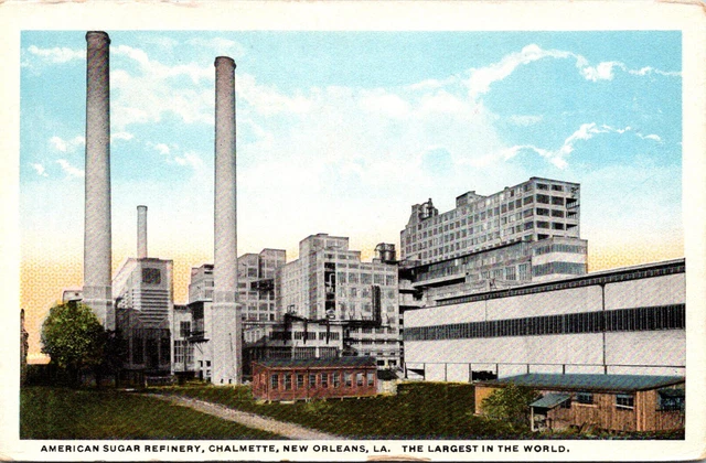New Orleans, Louisiana - American Sugar Refinery - Old Postcard