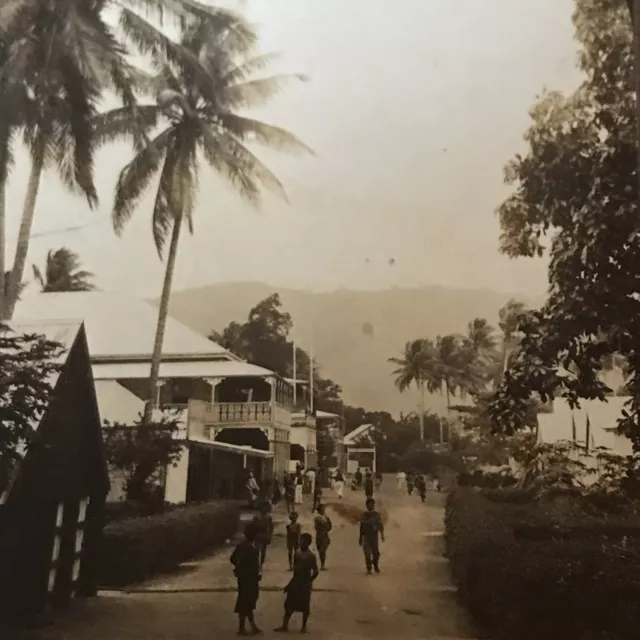 RARE GEORGE ROSE Stereoview Antique Photo  Samarai British New Guinea