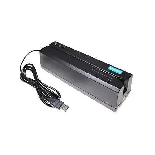 MSR605X USB Card Reader Writer Mag Swipe 3-Track Compatible w/ MSR206 MSR605 ...