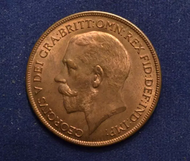 1921 Great Britain One Penny World Coin